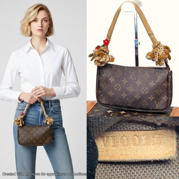 LOUIS VUITTON Pochette Accessoires Monogram Canvas Vintage - Picture 2 of 16